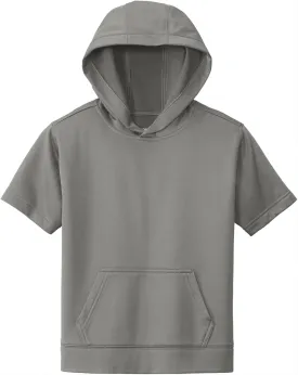 SPORT-TEK Youth Sport-Wick Fleece Short Sleeve Hooded Pullover YST251