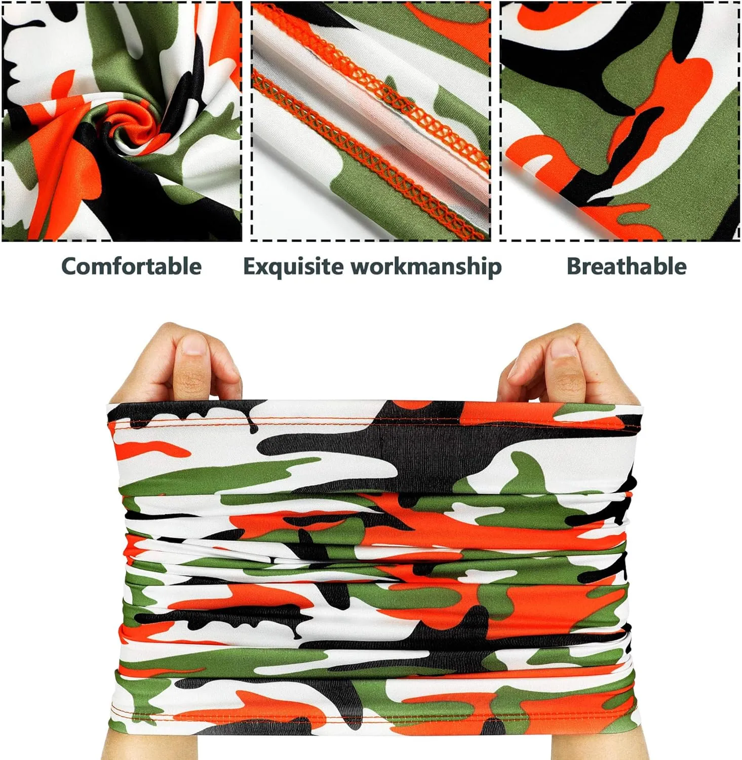 Summer Face Cover Scarf Mens Balaclava Neck Gaiter Baclava Face Breathable Bandana Sun Protection Cycling Running