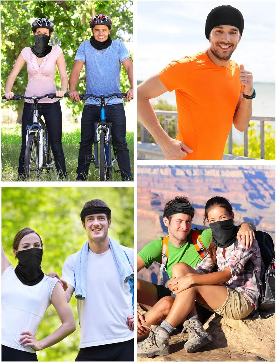 Summer Face Cover Scarf Mens Balaclava Neck Gaiter Baclava Face Breathable Bandana Sun Protection Cycling Running