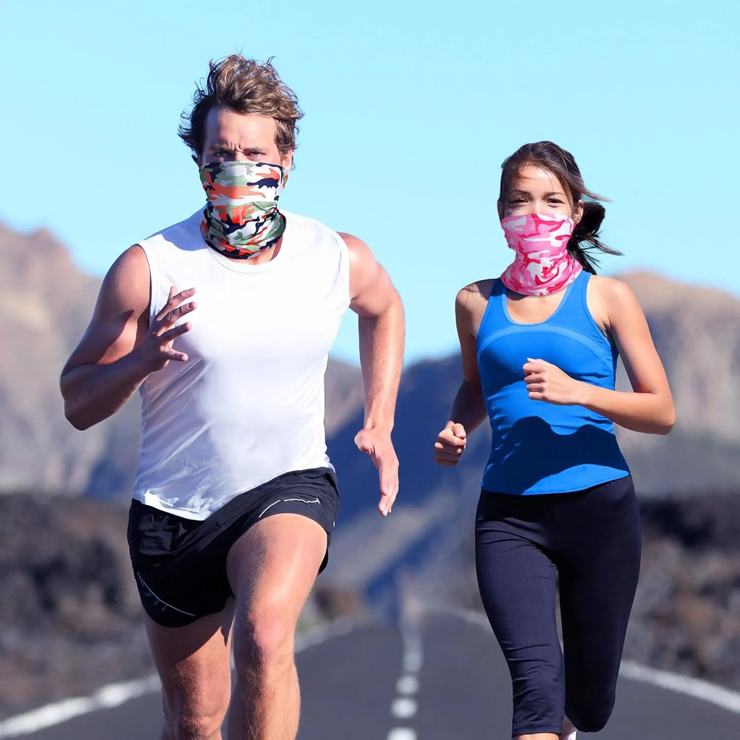 Summer Face Cover Scarf Mens Balaclava Neck Gaiter Baclava Face Breathable Bandana Sun Protection Cycling Running