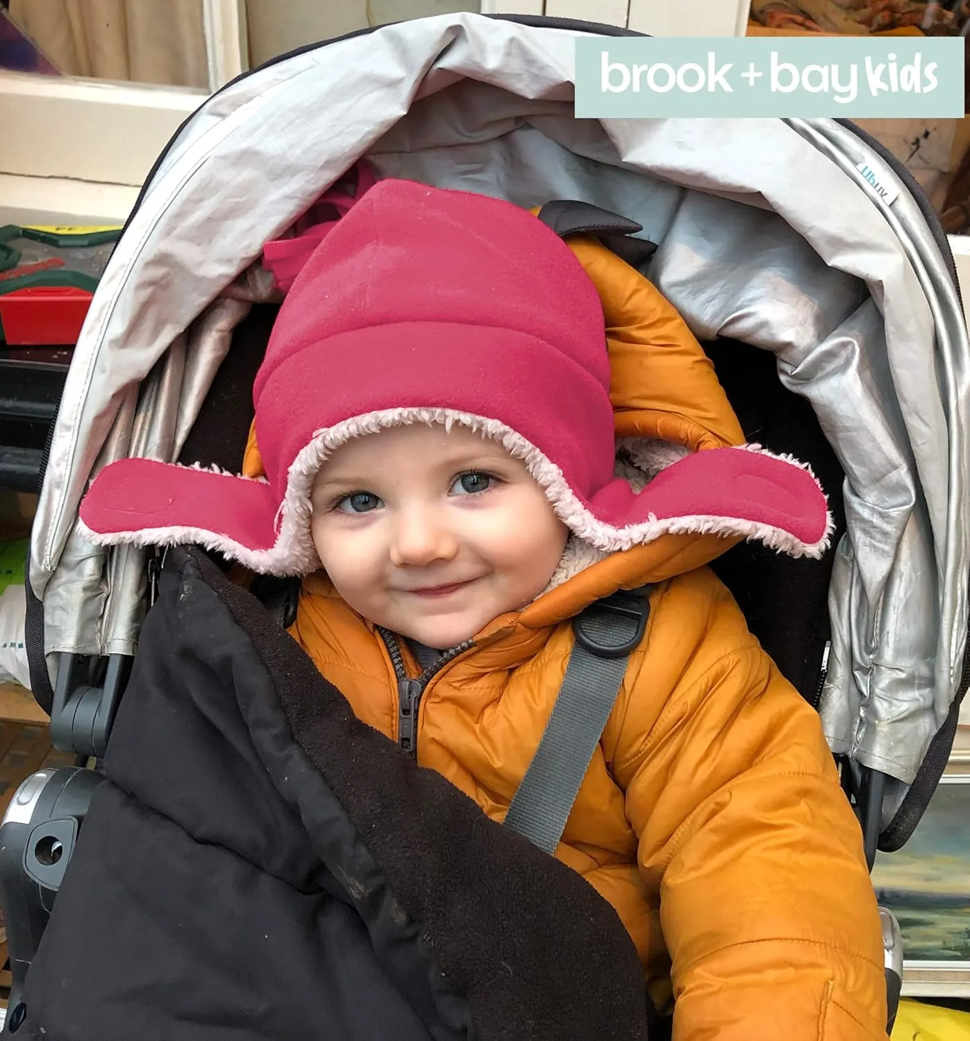 Toddler Hat & Glove Set - Baby Fleece Winter Hat and Mittens for Infant Kids