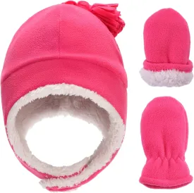 Toddler Hat & Glove Set - Baby Fleece Winter Hat and Mittens for Infant Kids Toddler Hat & Glove Set - Baby Fleece Winter Hat and Mittens for Infant Kids