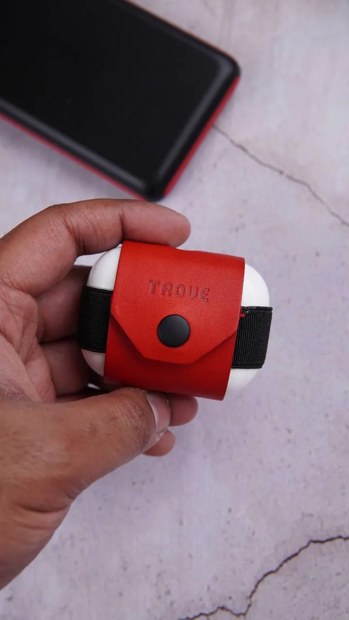 TROVE Pod Pocket PRO: Red/Black Leather
