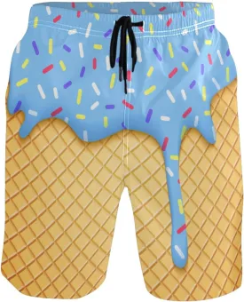 Wamika Men's Beach Shorts Swim Trunks Quick Dry Men Casual Board Shorts with Pockets M-XXL