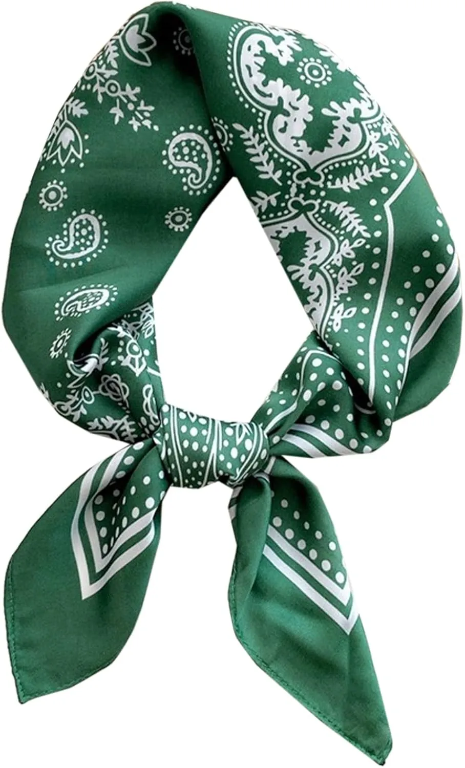 WENLOOY Square Satin Silk Feeling Hair Scarf Headscarf for Women/Men's Necktie Silk Bandanas Pocket Square
