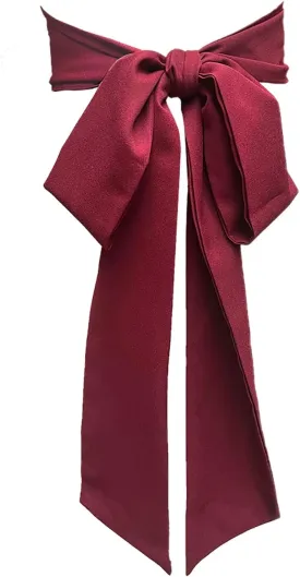 Women Chiffon Sash Corset Belt Waist Bow Tie belt 3.74" Wide for Bridal Wedding Special Occasion Dress